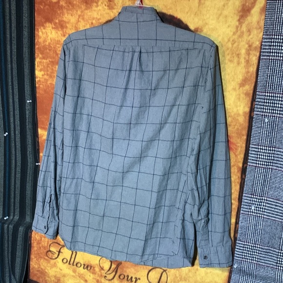 J.CREW-men’s gray plaid cotton ‘CLASSIC’ fit BRUSHED TWILL long sleeve shirt - Picture 6 of 10